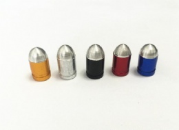 ALLOY COLOR BULLET DUST CAPS FOR SCHRADER VALVES AC006S