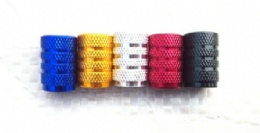 BIKE/CAR TECHNOLOGY TOP QUALITY ALLOY COLOR BULLET DUST CAPS FOR SCHRADER VALVES  AC007B1