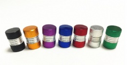 BIKE/CAR TECHNOLOGY TOP QUALITY ALLOY COLOR DUST CAPS FOR SCHRADER VALVES AC007B2