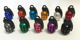 Grenade BIKE/CAR TECHNOLOGY TOP QUALITY ALLOY COLOR DUST CAPS AC0012